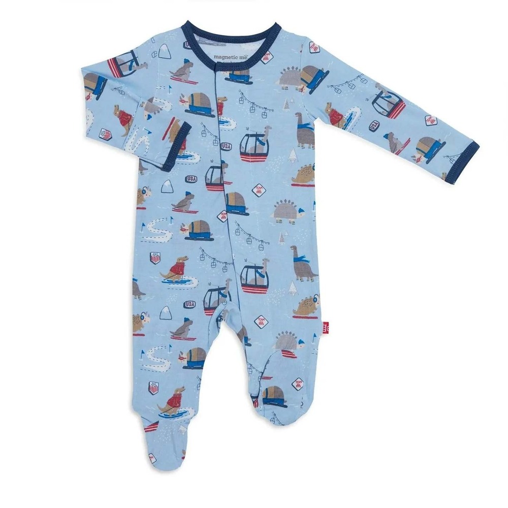 Magnetic Me Boys 6-9 Ski Rex Modal Magnetic Footie